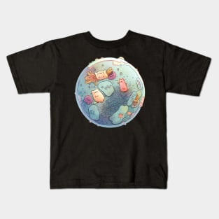 meowcrobiology Kids T-Shirt